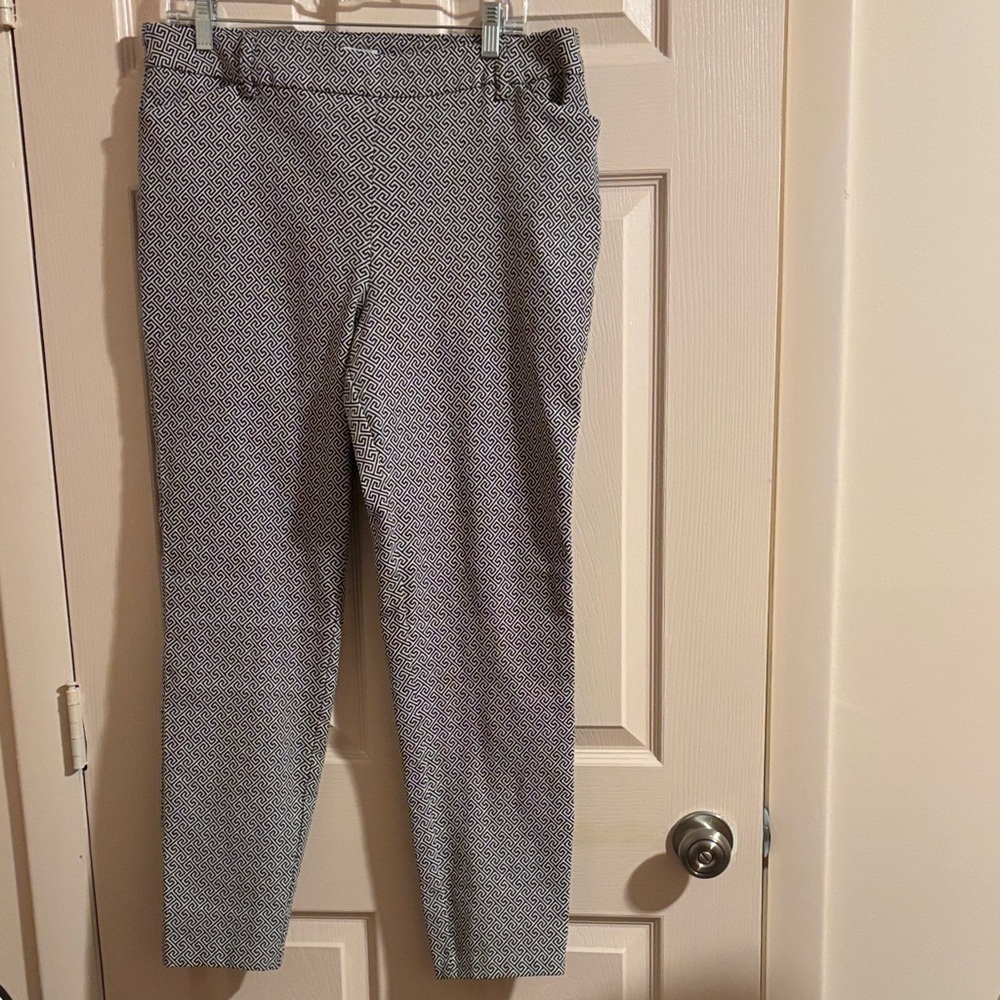 Cato Geometric Black and White Trousers
